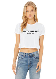 Aint Laurent Cropped T-shirt | Adult