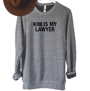 Kim Is My Lawyer Bella + Canvas Crewneck Sweatshirt  | Long | Oversized