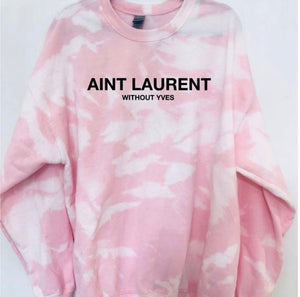 Aint Laurent Bleached Sweatshirt | Crewneck | Oversized