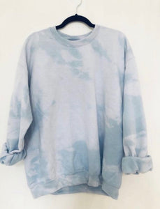 Bleach Dyed Sweatshirt | Crewneck | Oversized | Tie Dye