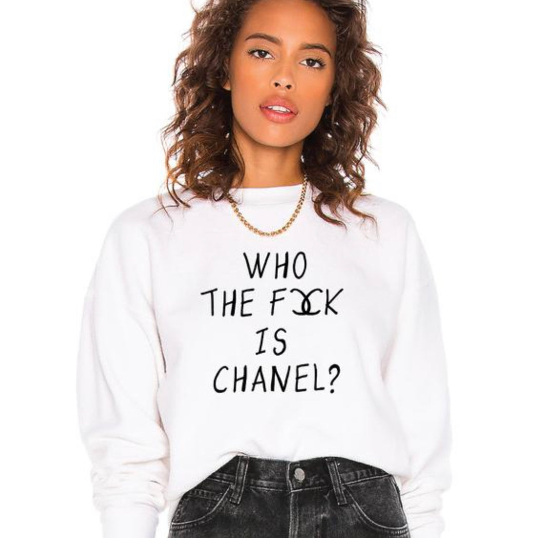 Who Is Chanel Crewneck, Sweatshirt