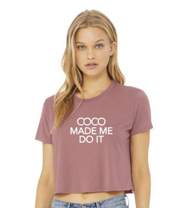 Coco Made Me Do It Cropped T-shirt | Adult