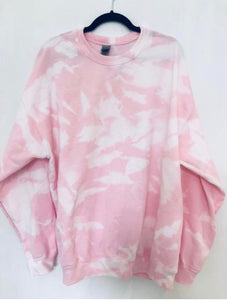 Bleach Dyed Sweatshirt | Crewneck | Oversized | Tie Dye