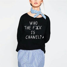 Load image into Gallery viewer, Who Is Chanel Crewneck | Sweatshirt | Oversized