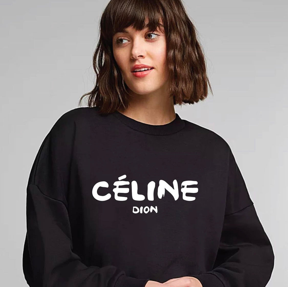 undergrundsbane basketball gåde Celine Dion Crewneck | Sweatshirt | Oversized – Designer Dutchess