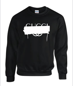 Oversize sweatshirt with gucci logo best sale